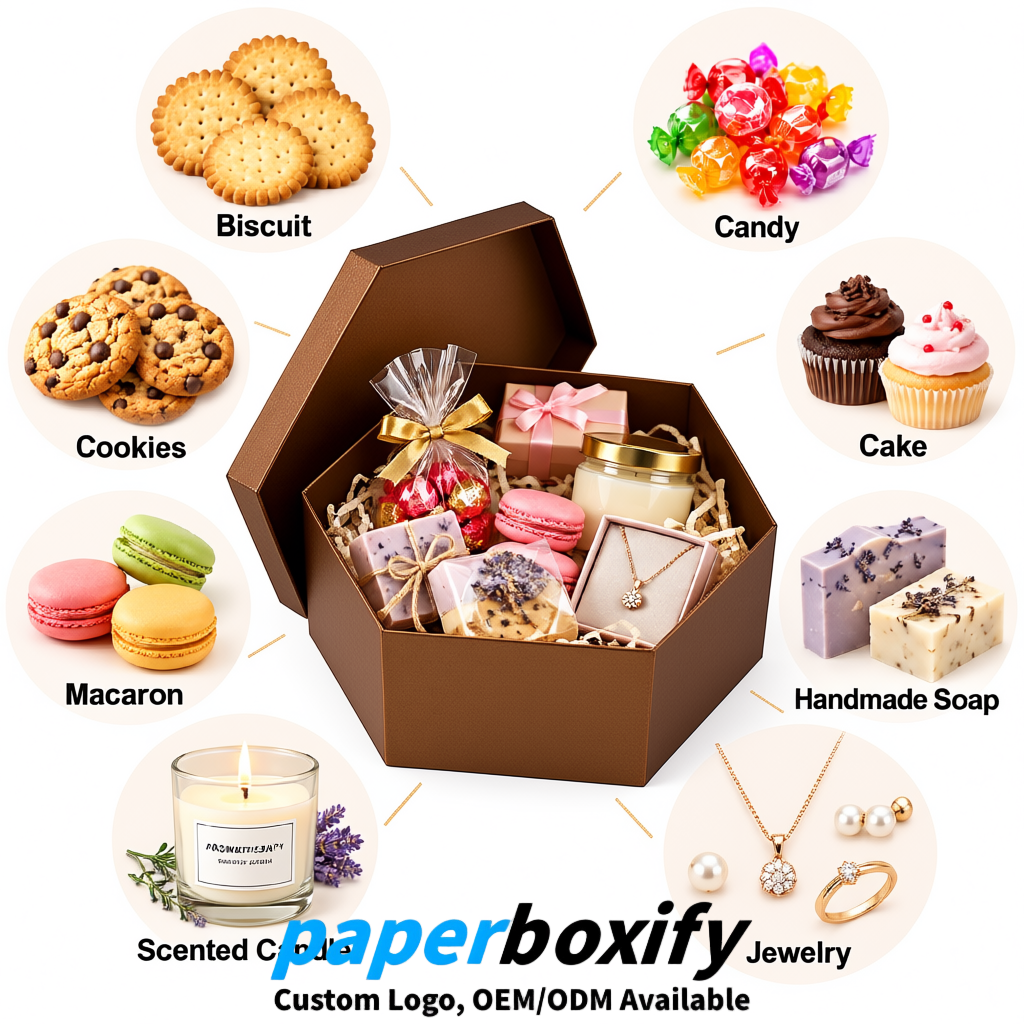 Bronze Paper Hexagon Box with Lid - Biodegrade Paper Mache Gift Boxes Manufacturer Bronze Paper Hexagon Box with Lid - Biodegrade Paper Mache Gift Boxes Manufacturer