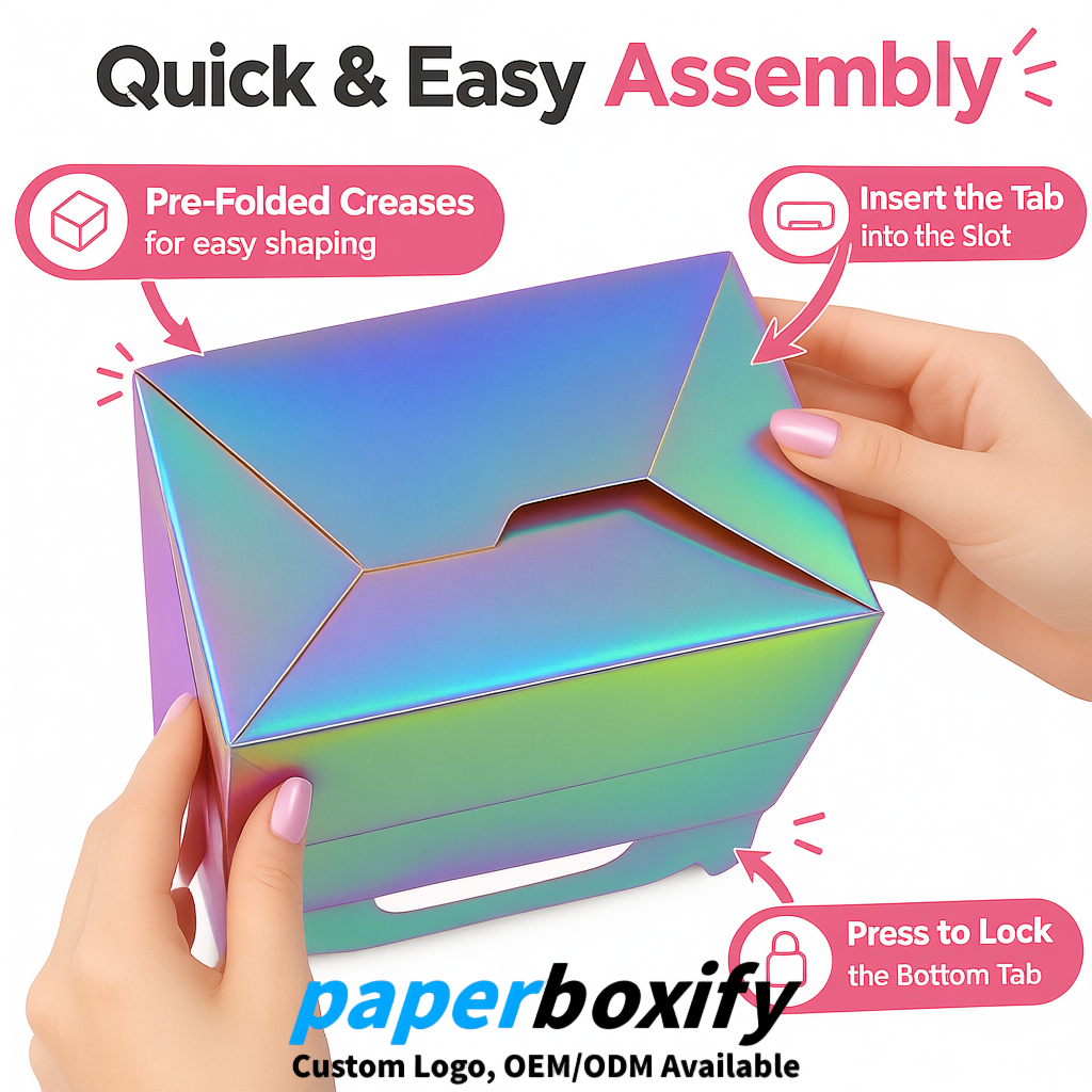 Holographic Gable Boxes with Handles 6.22x3.35x3.62 inch Kraft Paper Party Favors Boxes in Bulk Holographic Gable Boxes with Handles 6.22x3.35x3.62 inch Kraft Paper Party Favors Boxes in Bulk