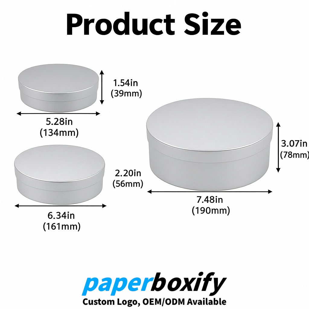Silver Oval Paper Mache Boxes with Lids - Cardboard boxes Factory