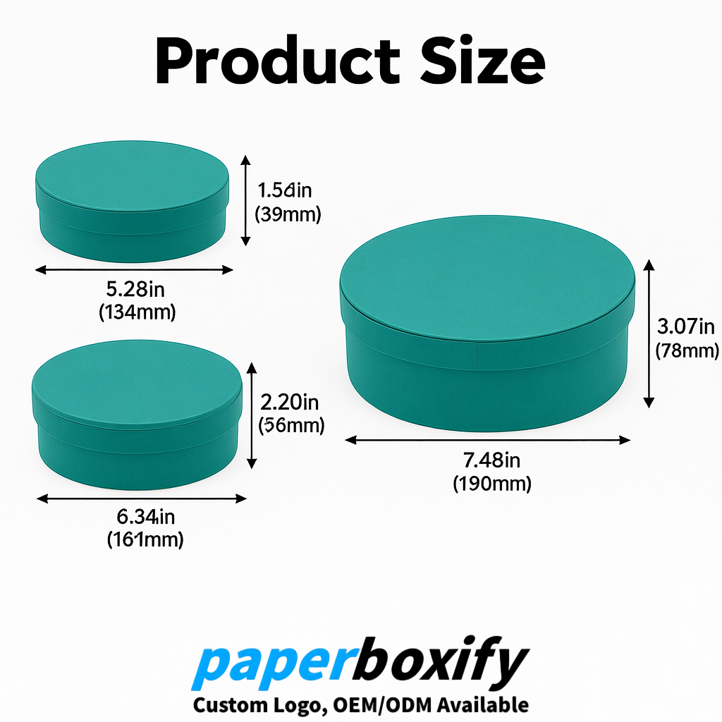 Teal Oval Paper Mache Boxes with Lids - Cardboard boxes Factory