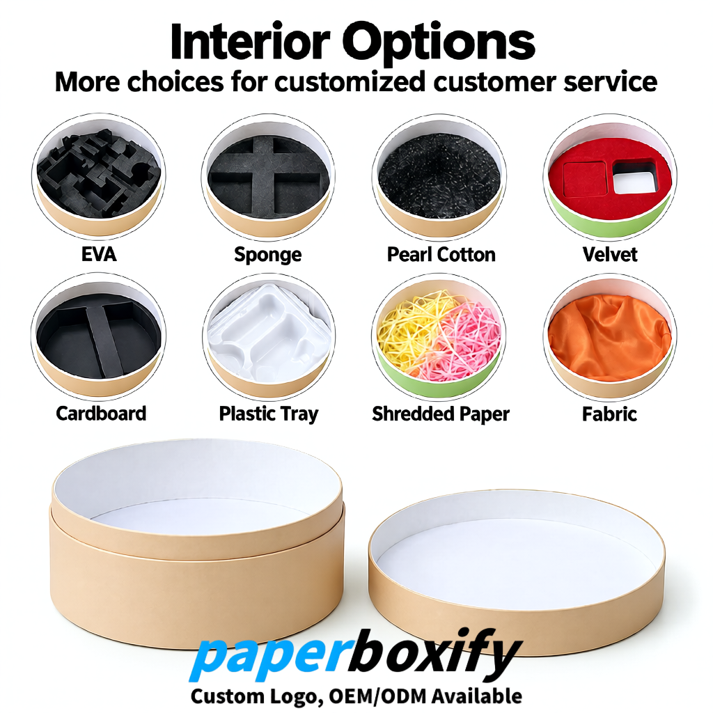 Beige FSC Certified Custom Paper Tubes | 350 ml Eco Cylinder Packaging