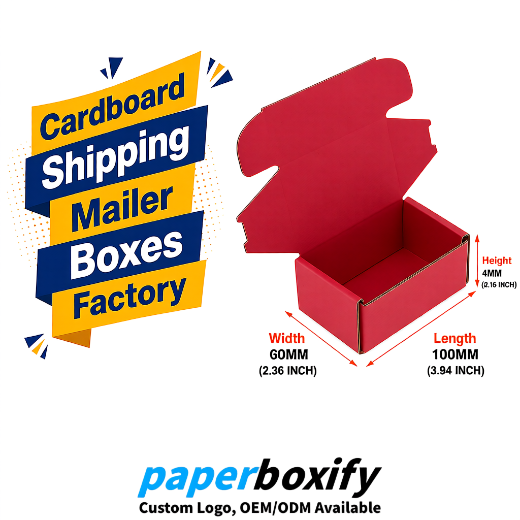Crimson Cardboard Shipping Mailer Boxes 75x75x30, 100x100x40, 110x100x60, 100x60x40, 90x70x30mm Crimson Cardboard Shipping Mailer Boxes 75x75x30, 100x100x40, 110x100x60, 100x60x40, 90x70x30mm