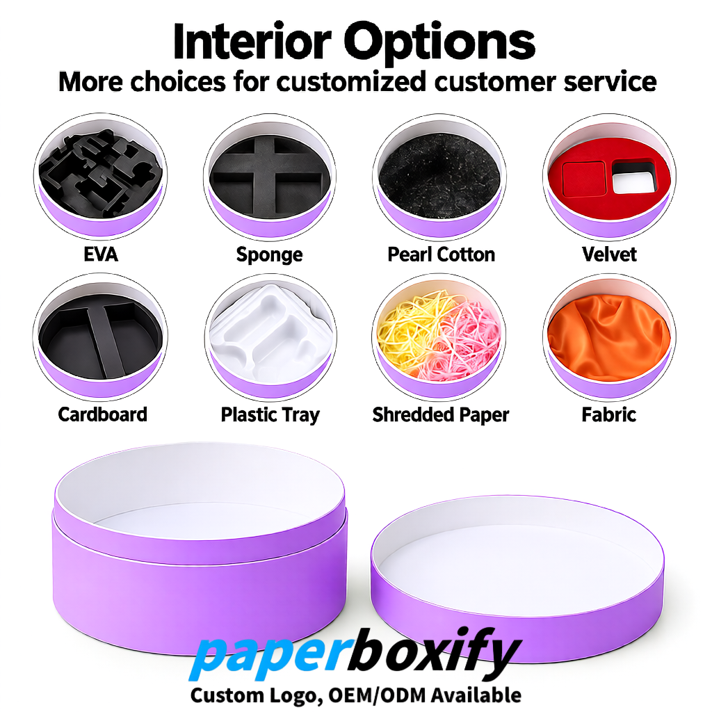 Lavender FSC Certified Custom Paper Tubes | 350 ml Eco Cylinder Packaging