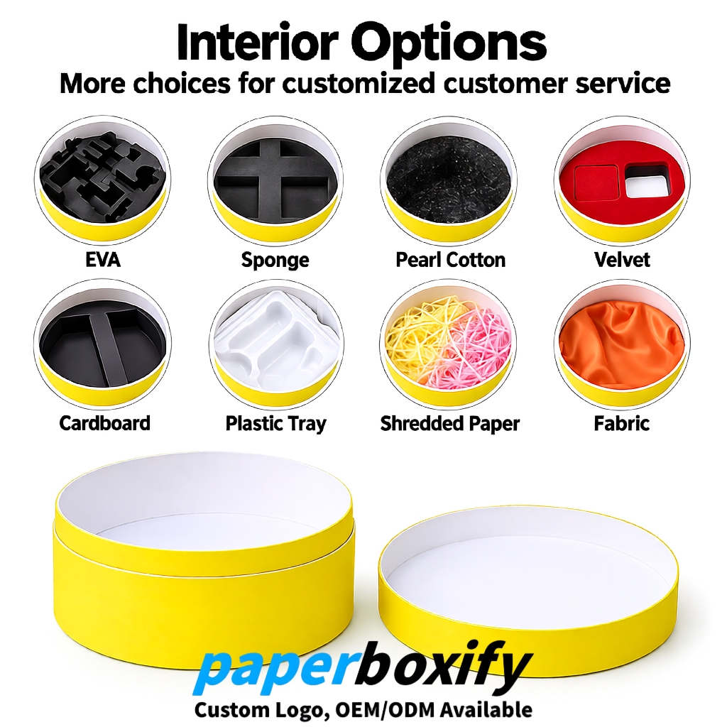 Lemon Yellow FSC Certified Custom Paper Tubes | 350 ml Eco Cylinder Packaging