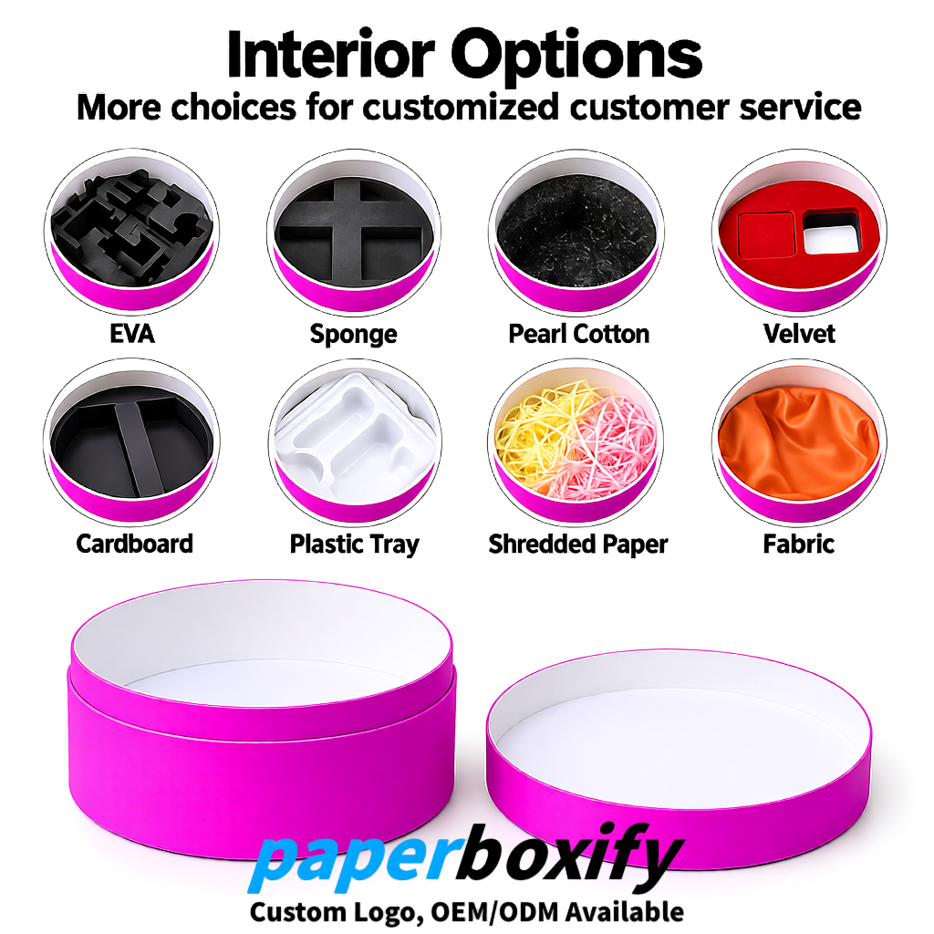 Magenta FSC Certified Custom Paper Tubes | 350 ml Eco Cylinder Packaging