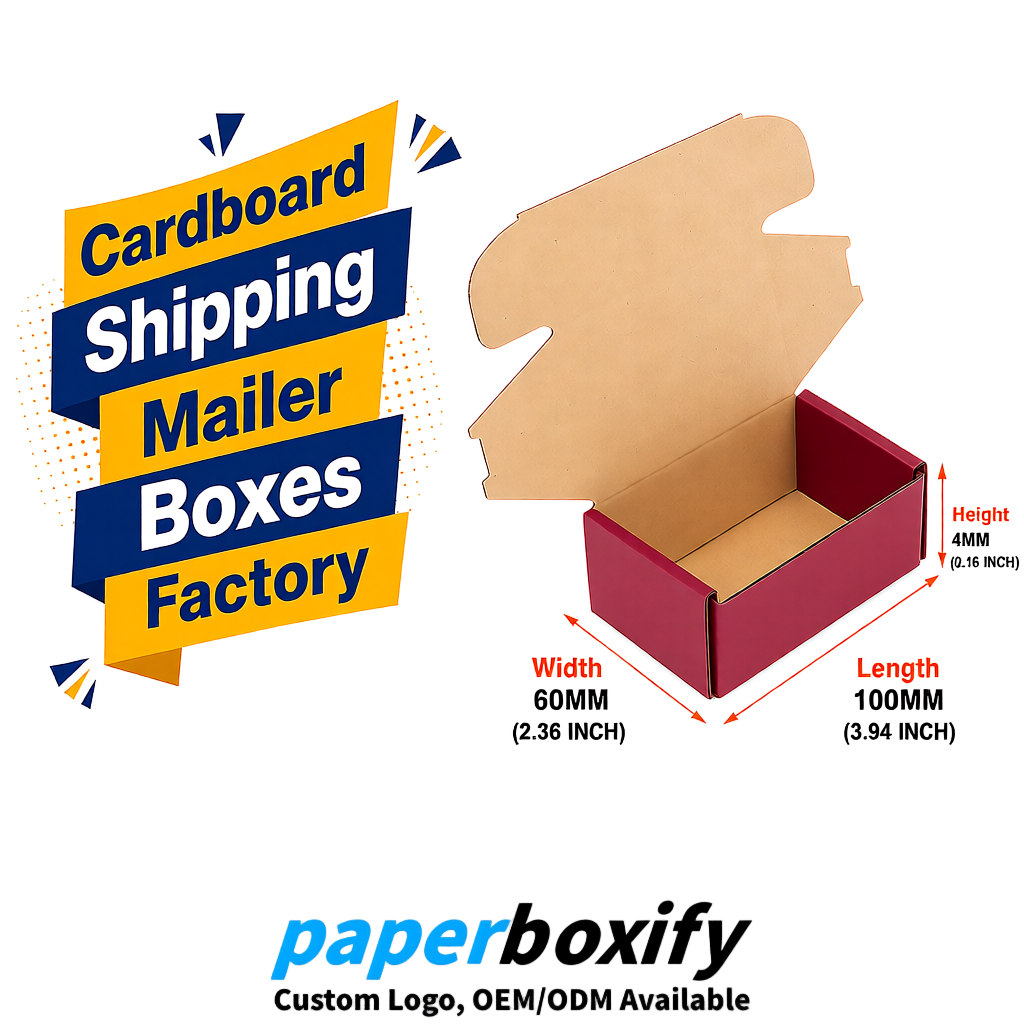 Maroon Cardboard Shipping Mailer Boxes 75x75x30, 100x100x40, 110x100x60, 100x60x40, 90x70x30mm Maroon Cardboard Shipping Mailer Boxes 75x75x30, 100x100x40, 110x100x60, 100x60x40, 90x70x30mm