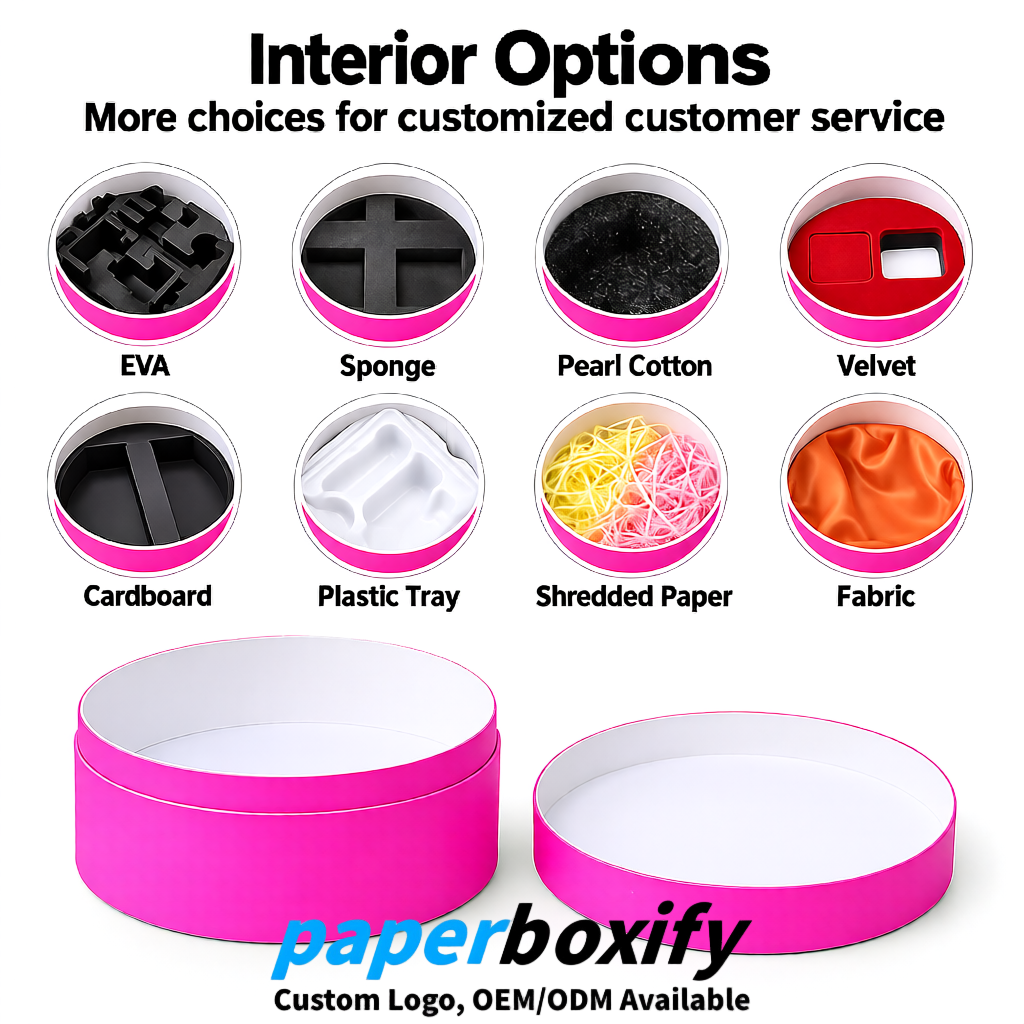 Neon Pink FSC Certified Custom Paper Tubes | 350 ml Eco Cylinder Packaging
