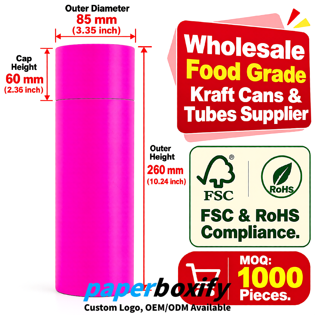 Neon Pink Paper Tubes 85x85x160/260, 100x100x90/190/300mm FSC/RoHS Certified Manufacturer Neon Pink Paper Tubes 85x85x160/260, 100x100x90/190/300mm FSC/RoHS Certified Manufacturer