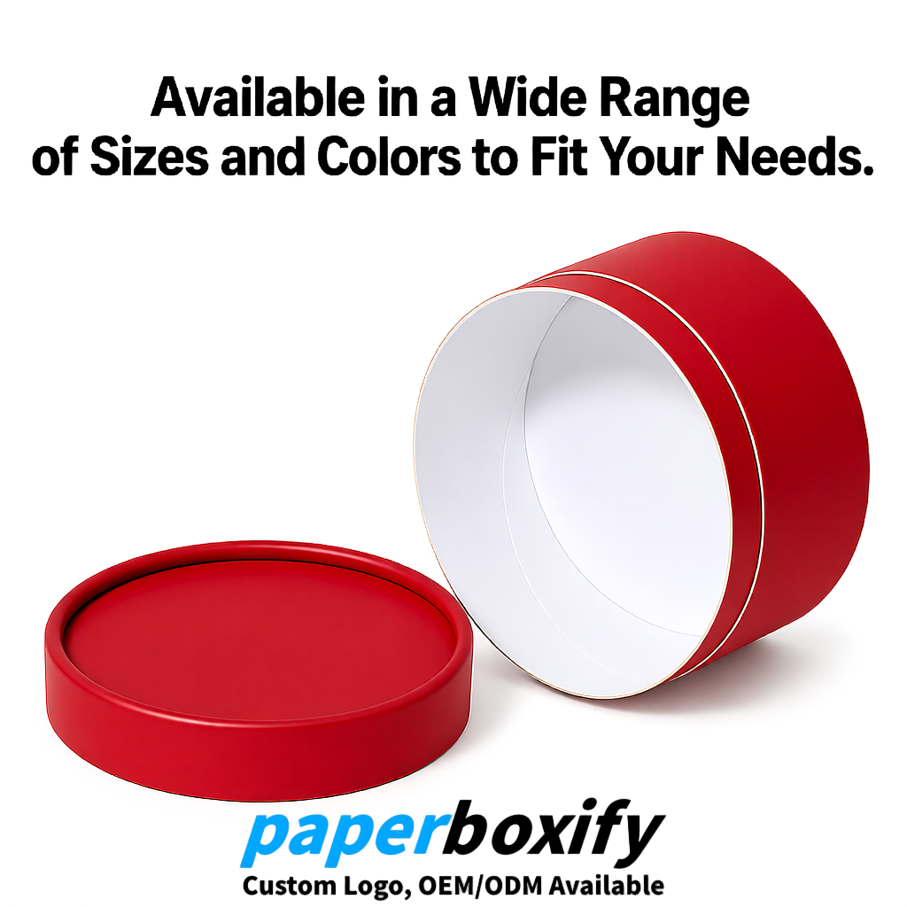 Scarlet FSC Certified Custom Paper Tubes | 350 ml Eco Cylinder Packaging