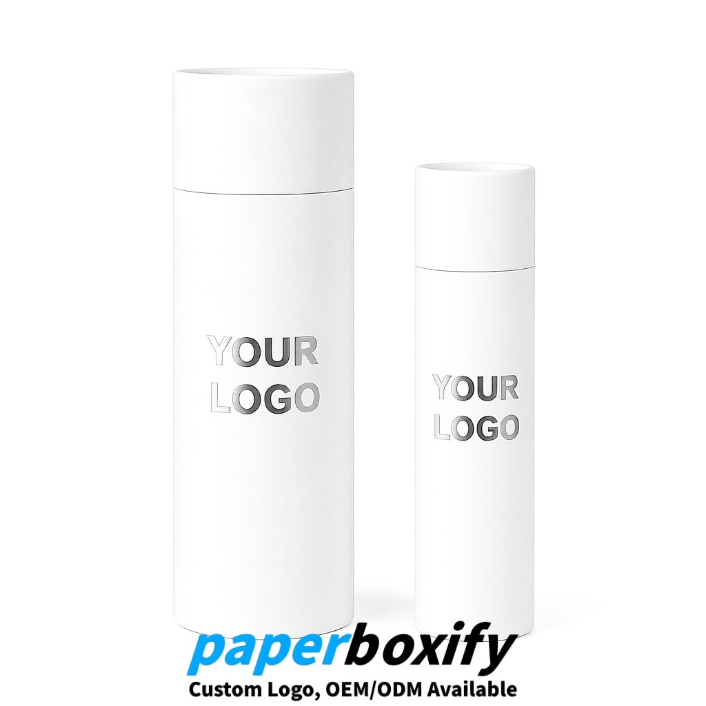 White Paper Tubes 85x85x160/260, 100x100x90/190/300mm FSC/RoHS Certified Manufacturer